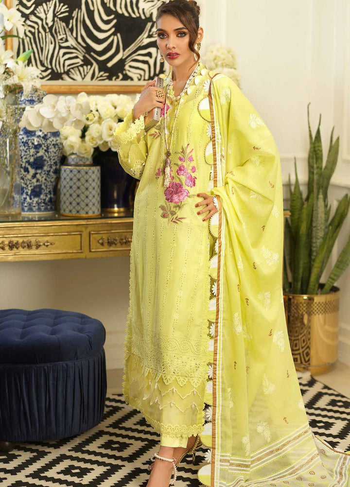 Gul Ahmed Embroidered Lawn Suits Unstitched 3 Piece GA22PF DN-22049 - Summer Collection