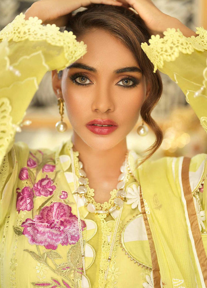 Gul Ahmed Embroidered Lawn Suits Unstitched 3 Piece GA22PF DN-22049 - Summer Collection