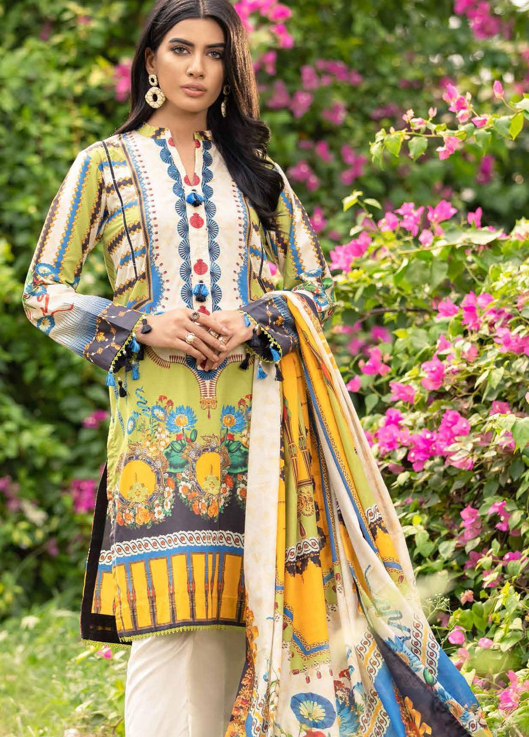 Gul Ahmed Embroidered Cambric Suits Unstitched 3 Piece GA21PF CBE12016 - Winter Collection