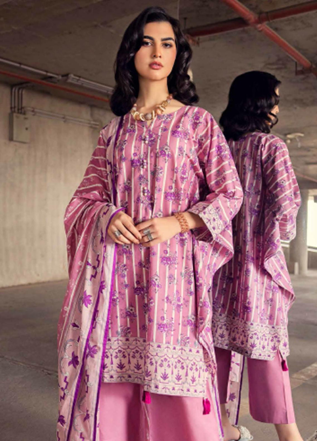 Gul Ahmed Printed Cambric Suits Unstitched 3 Piece GA23PF DN-32099A - Summer Collection