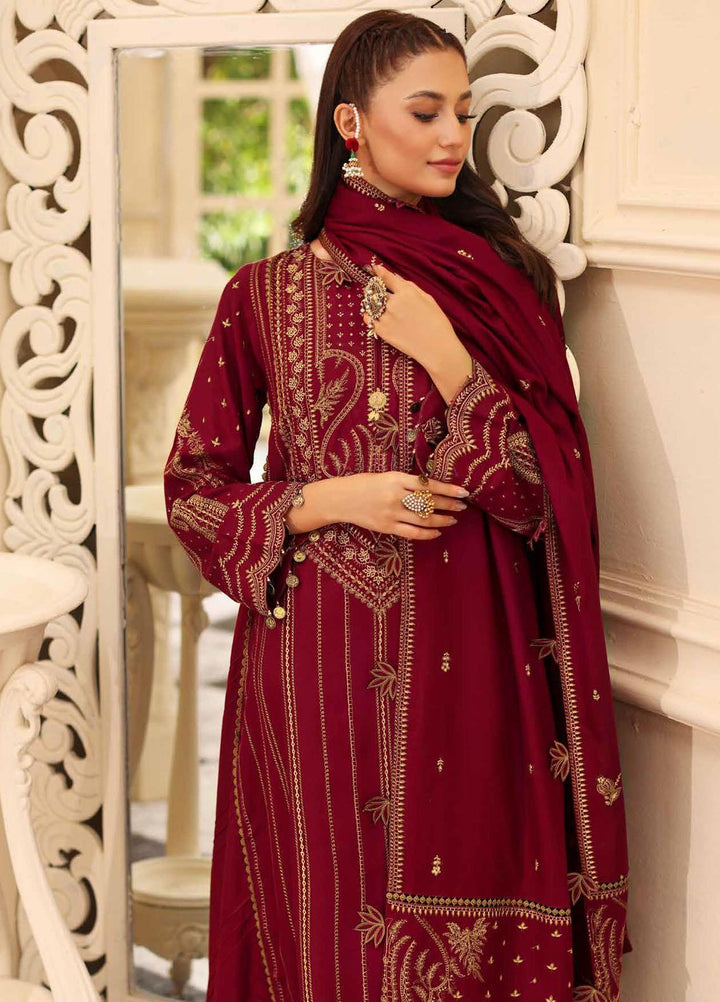 Gul Ahmed Embroidered  Suits Unstitched 3 Piece GA22WL AP-22017 - Winter Collection