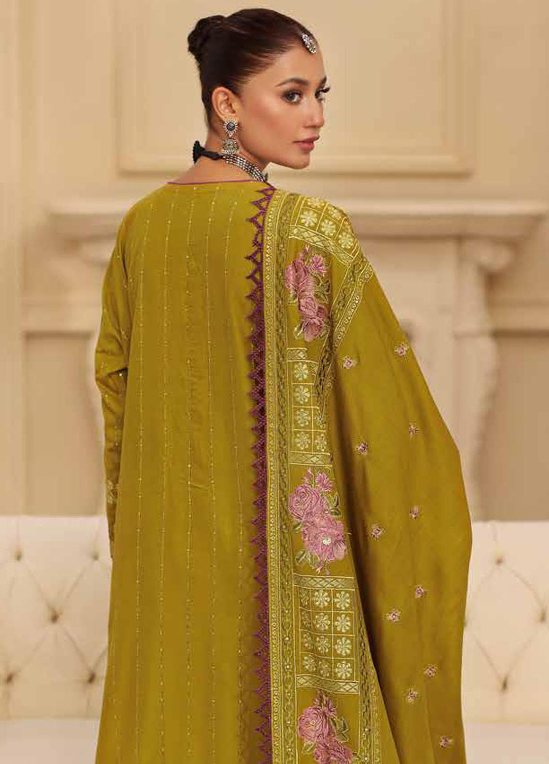 Gul Ahmed Embroidered  Suits Unstitched 3 Piece GA22WL AP-22019 - Winter Collection
