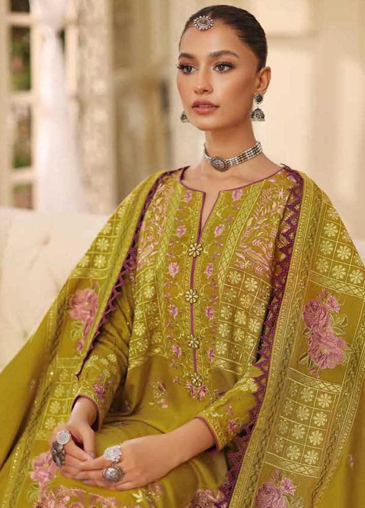 Gul Ahmed Embroidered  Suits Unstitched 3 Piece GA22WL AP-22019 - Winter Collection