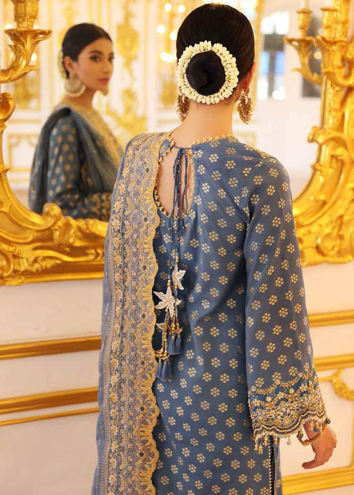 Gul Ahmed Embroidered Jacquard Suits Unstitched 3 Piece GA22WD PRW-22003 - Wedding Collection