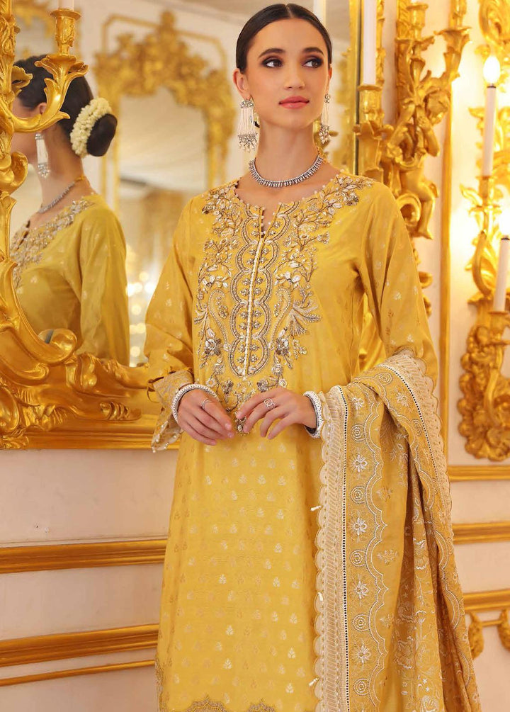 Gul Ahmed Embroidered Jacquard Suits Unstitched 3 Piece GA22WD PRW-22004 - Wedding Collection