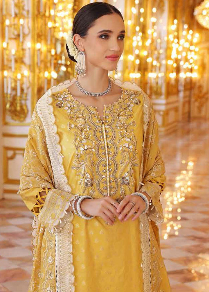 Gul Ahmed Embroidered Jacquard Suits Unstitched 3 Piece GA22WD PRW-22004 - Wedding Collection