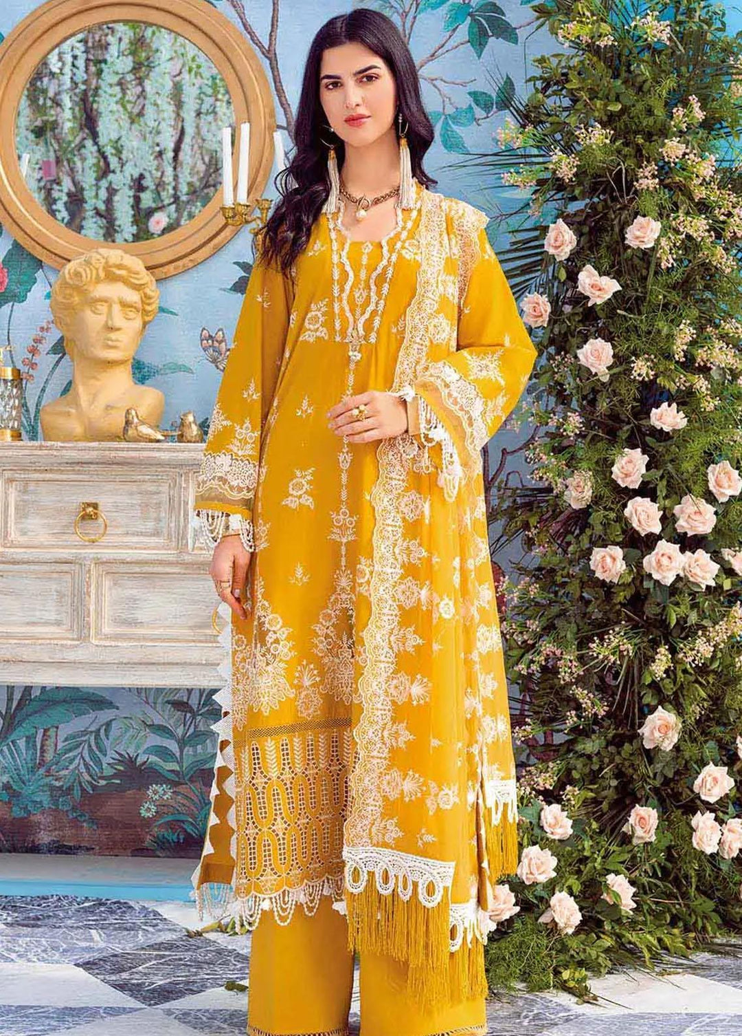 Gul Ahmed Embroidered Lawn Suits Unstitched 3 Piece GA22FS PM-22016 - Summer Collection