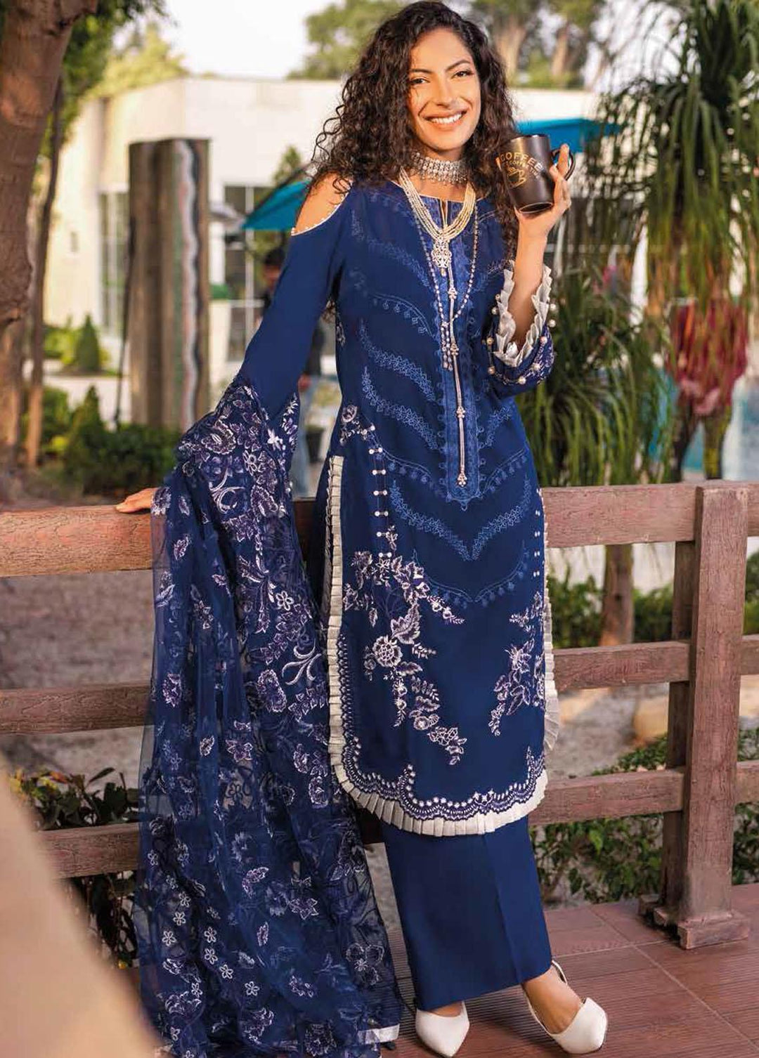 Gul Ahmed Embroidered Lawn Suits Unstitched 3 Piece GA22FS PM-22030 - Summer Collection