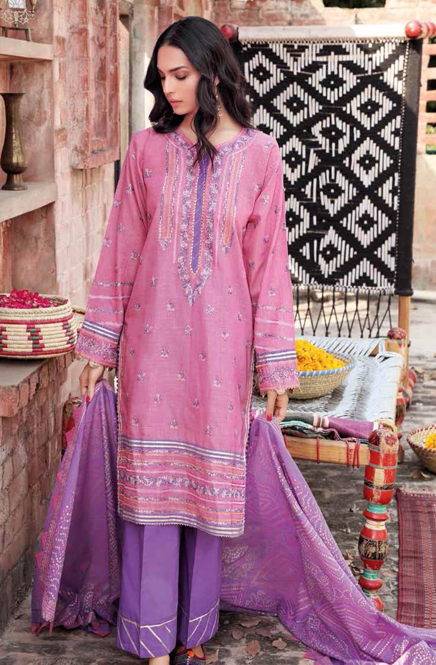 Gul Ahmed Embroidered Jacquard Suits Unstitched 3 Piece GA21S FS 30 - Summer Collection