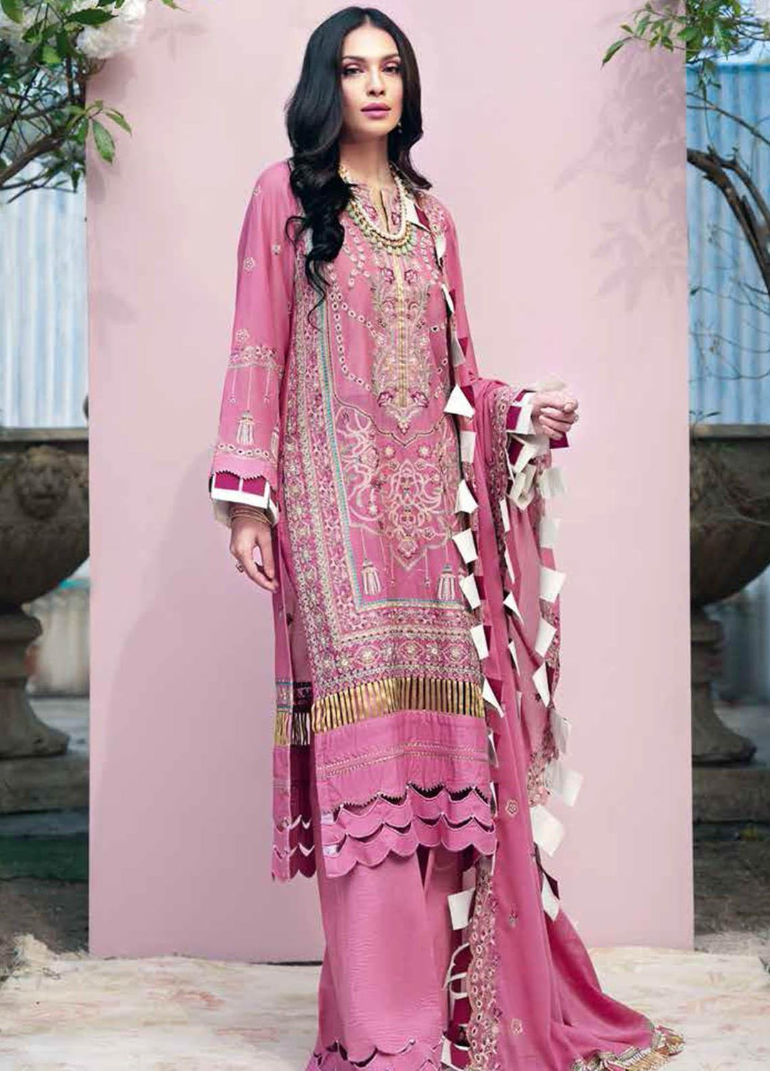 Gul Ahmed Embroidered Swiss Voile Suits Unstitched 3 Piece GA21S LSV 49 - Summer Collection