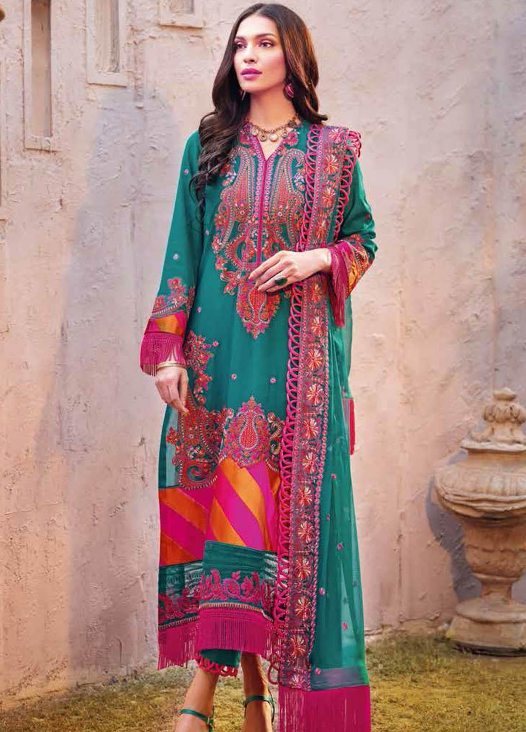 Gul Ahmed Embroidered Swiss Voile Suits Unstitched 3 Piece GA21S LSV 59 - Summer Collection
