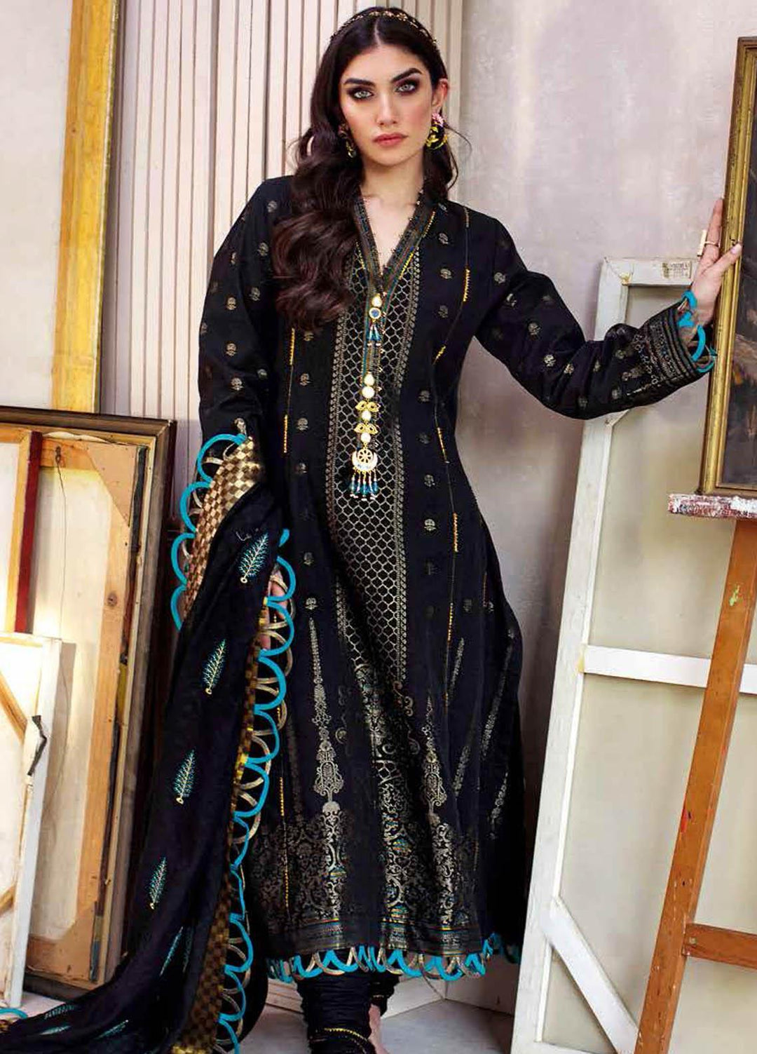 Gul Ahmed Embroidered Jacquard Suits Unstitched 3 Piece GA21S MJ 60 - Summer Collection