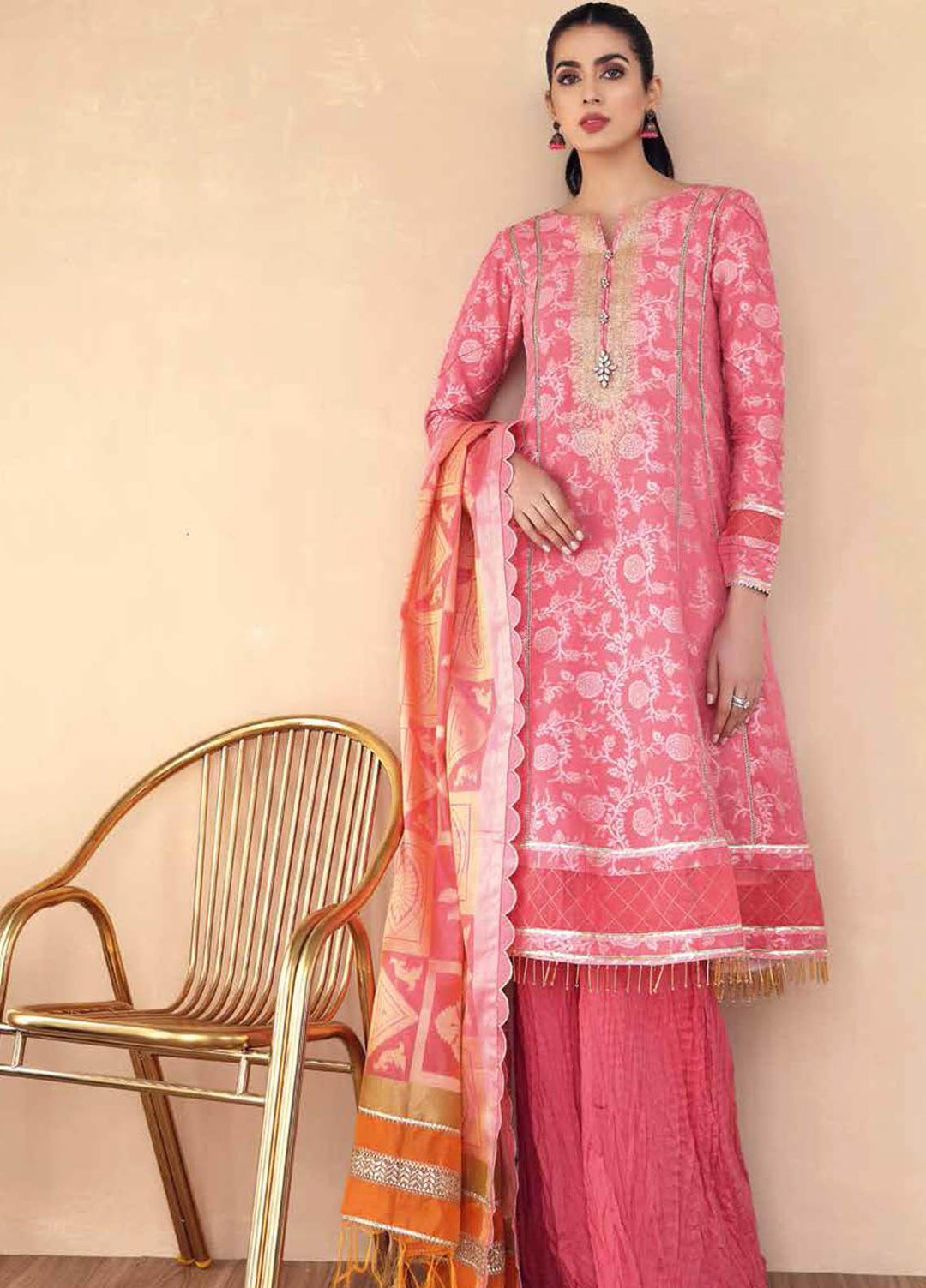Gul Ahmed Embroidered Jacquard Suits Unstitched 3 Piece GA21S MJ 63 - Summer Collection