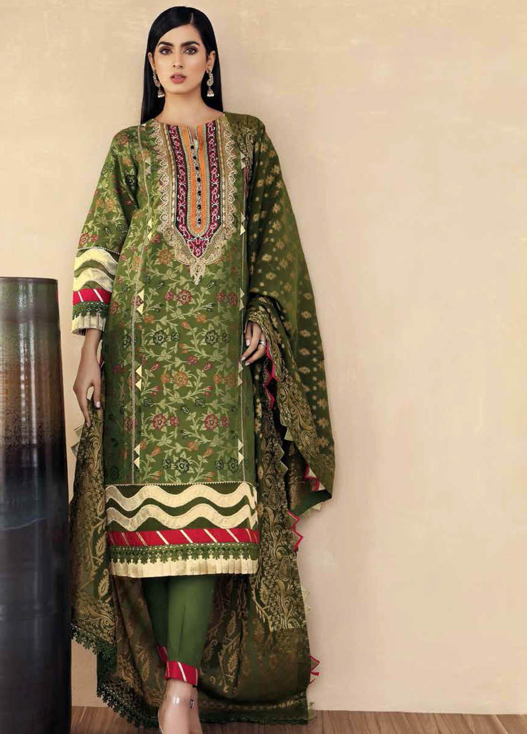 Gul Ahmed Embroidered Jacquard Suits Unstitched 3 Piece GA21S MJ 70 - Summer Collection