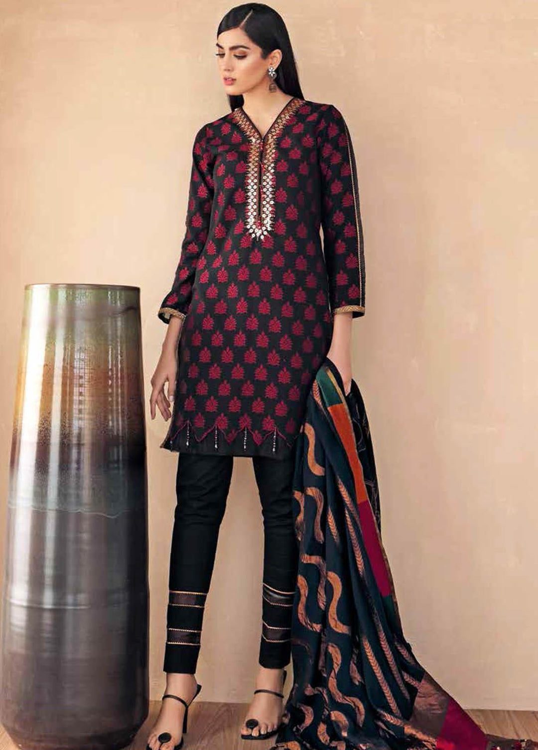 Gul Ahmed Embroidered Jacquard Suits Unstitched 3 Piece GA21S MJ 71 - Summer Collection