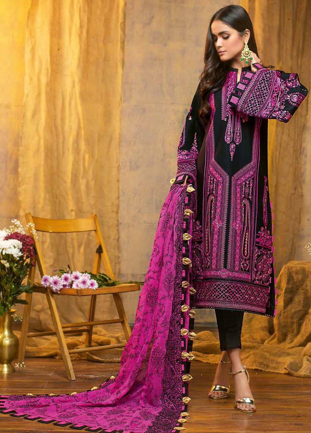 Gul Ahmed Embroidered Lawn Suits Unstitched 3 Piece GA21S PM 380 - Summer Collection