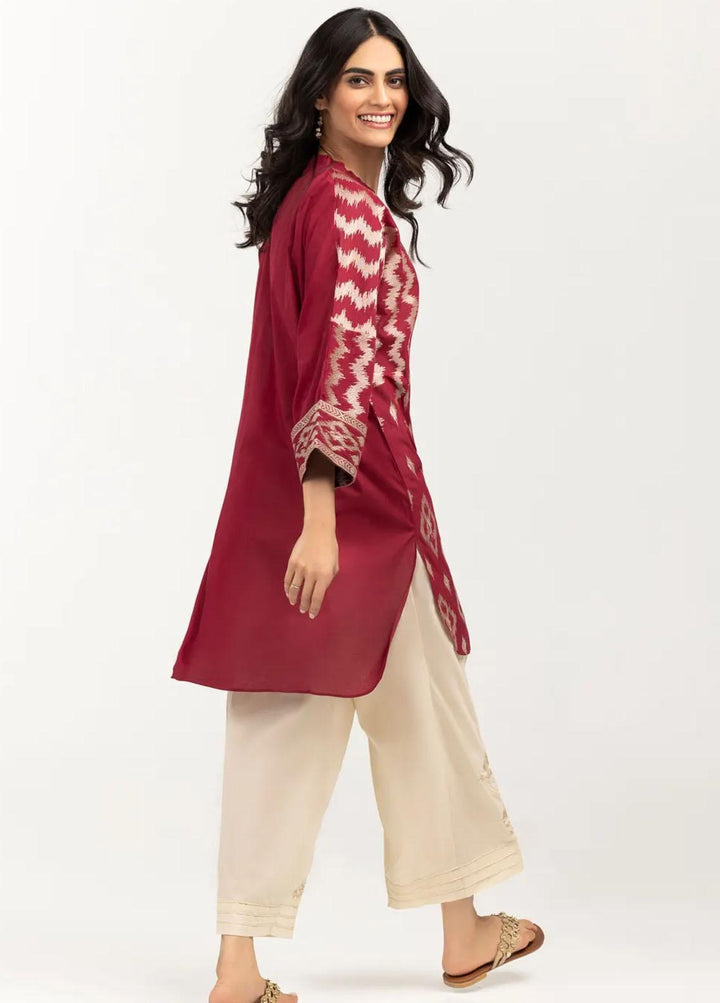 Gul Ahmed Pret Casual Lawn Kurti GA21P WGK-CMS-DE-401