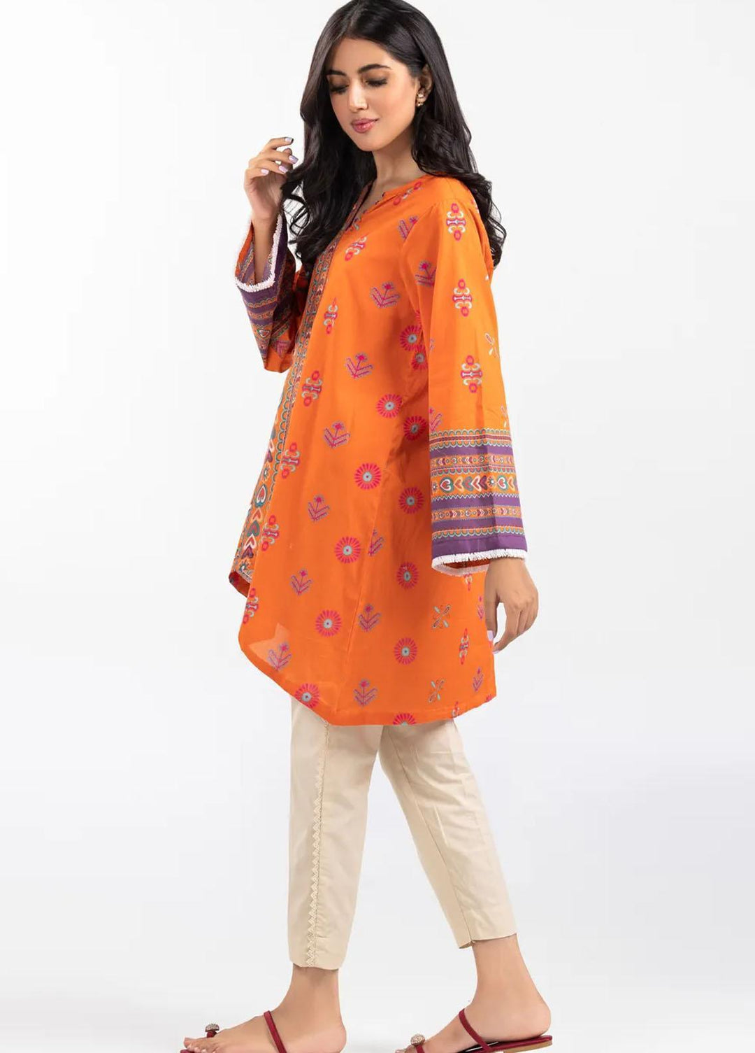 Gul Ahmed Pret Casual Cambric Kurti GA21P WGK-CMS-DP-608