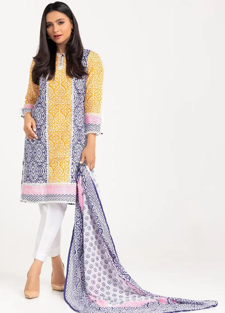 Gul Ahmed Pret Printed Cambric 2 Piece GA21P WGK-LWS-DP-259