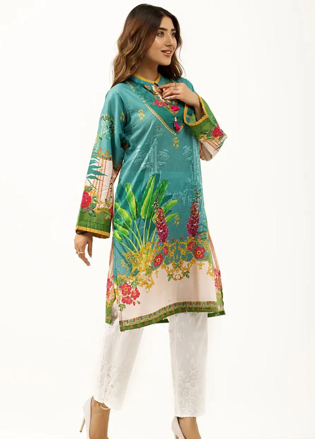 Gul Ahmed Pret Printed Lawn Shirt GA21P WGK-LWS-DP-482
