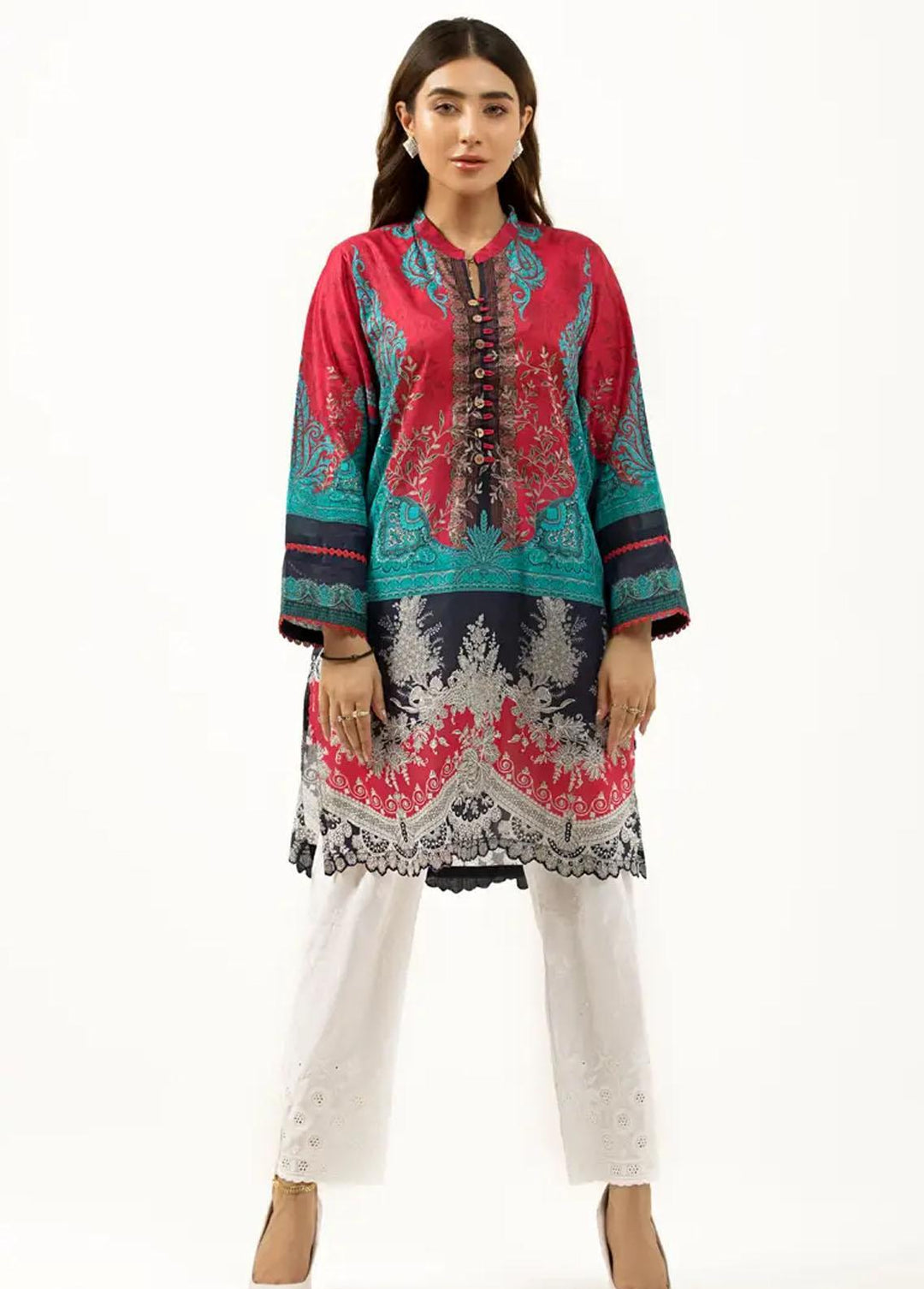 Gul Ahmed Pret Printed Lawn Shirt GA21P WGK-LWS-DP-654