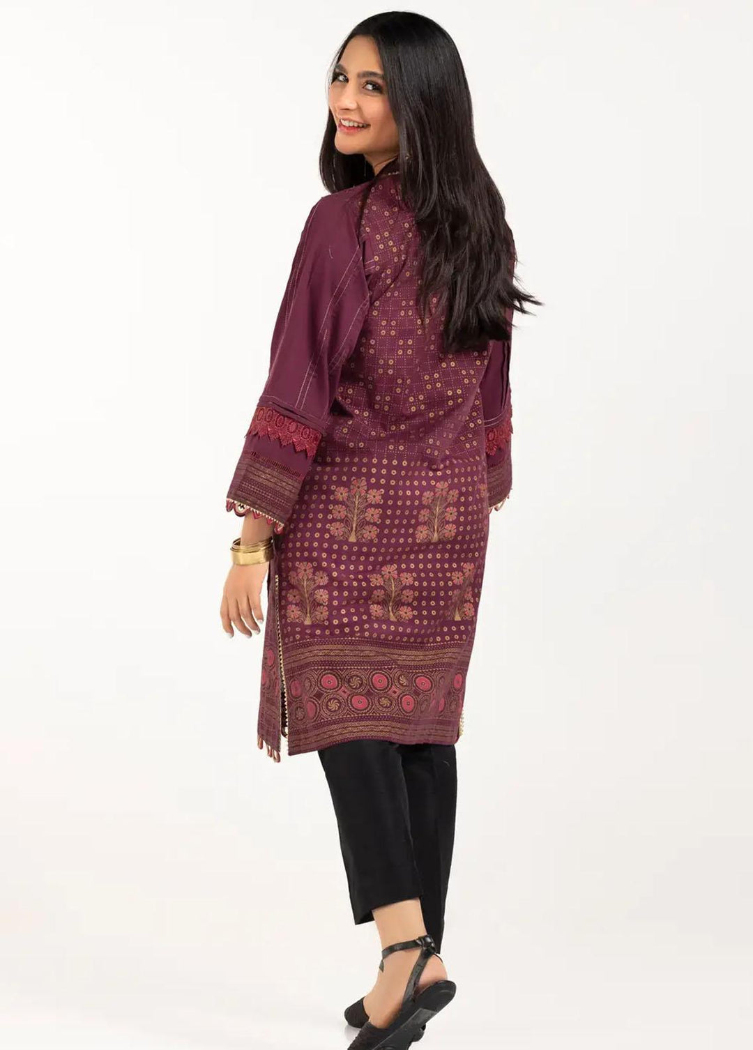 Gul Ahmed Pret Printed Cambric Shirt GA21P WGK-LWS-SP-421