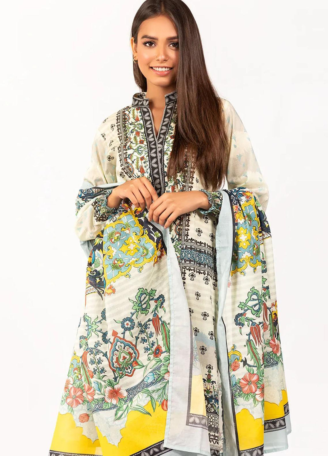 Gul Ahmed Casual Pret Printed Cambric 2 Piece Suit GA22P IPS-21-41 DP