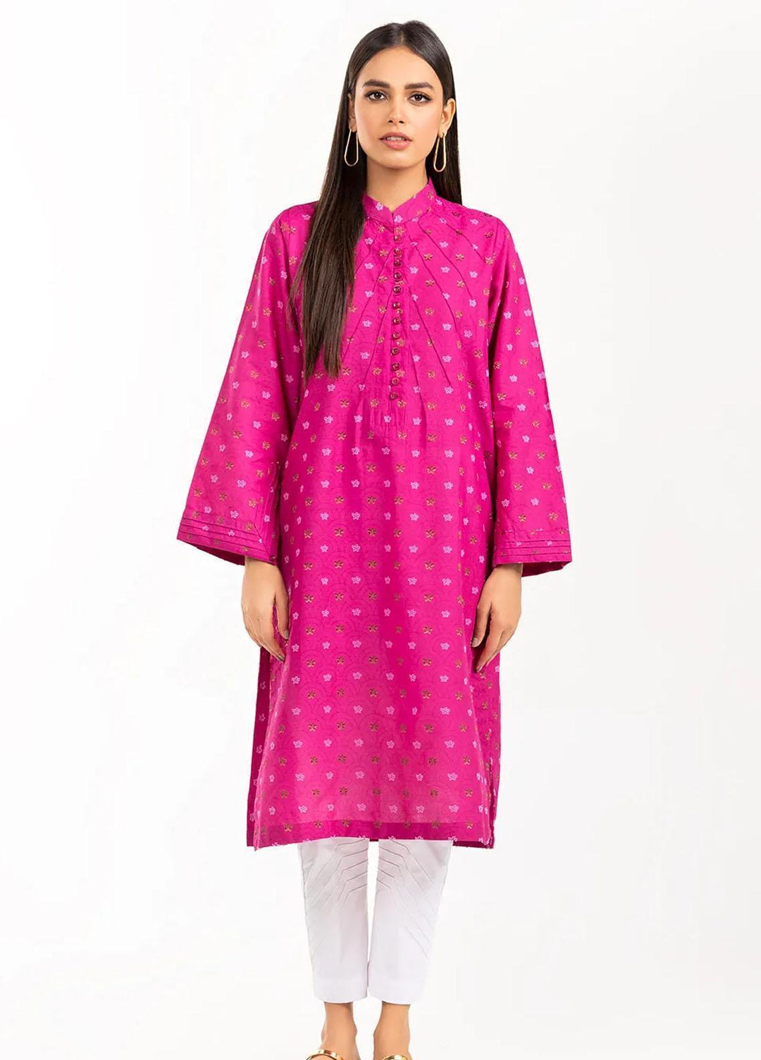 Gul Ahmed Pret Printed Jacquard Shirt GA21P WGK-JQS-DY-840
