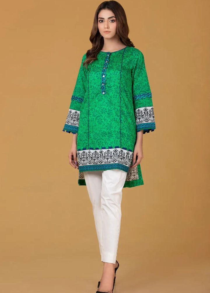 Gul Ahmed Pret Printed Cambric Shirt GA21P WGK-LWS-DP-124