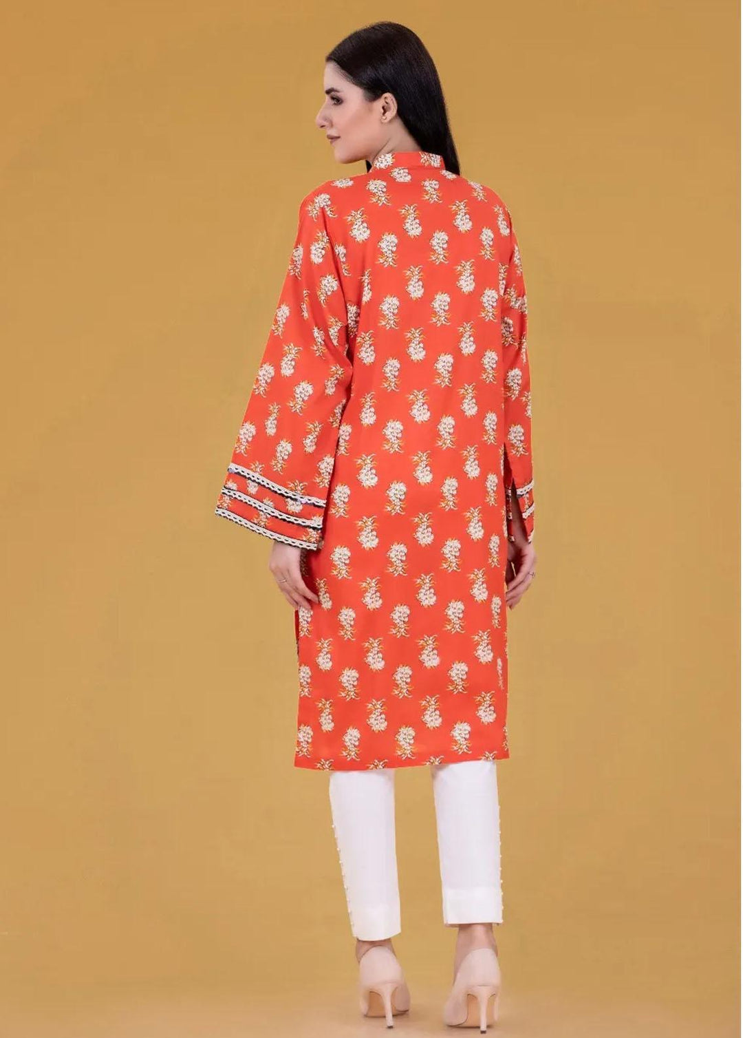 Gul Ahmed Pret Embroidered Cambric Shirt GA21P WGK-LWS-PE-245