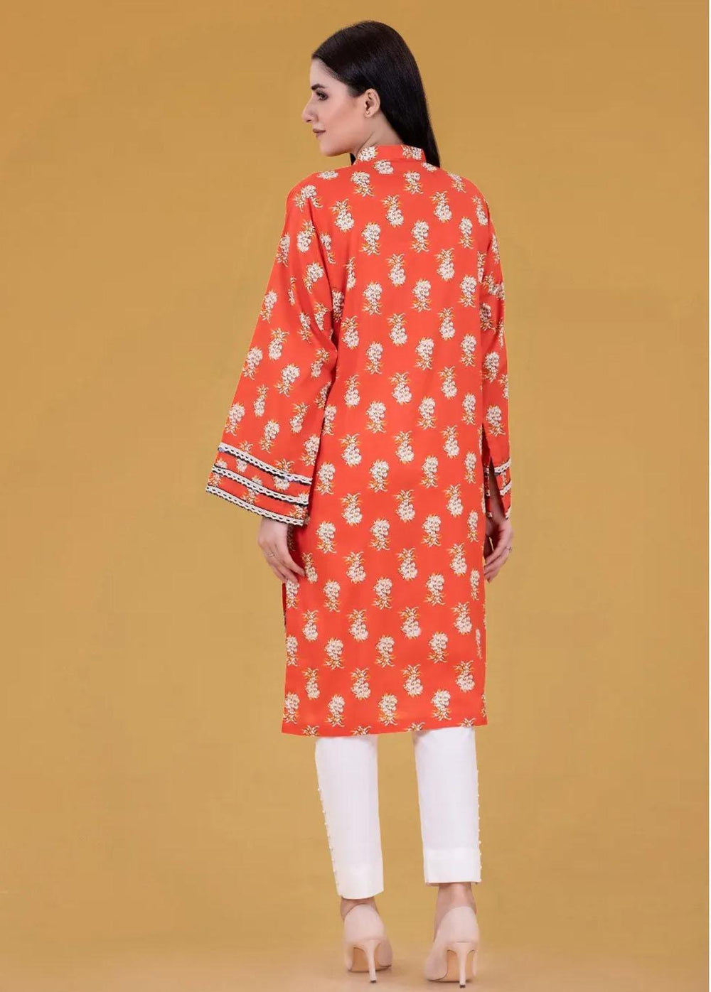 Gul Ahmed Pret Embroidered Cambric Shirt GA21P WGK-LWS-PE-245