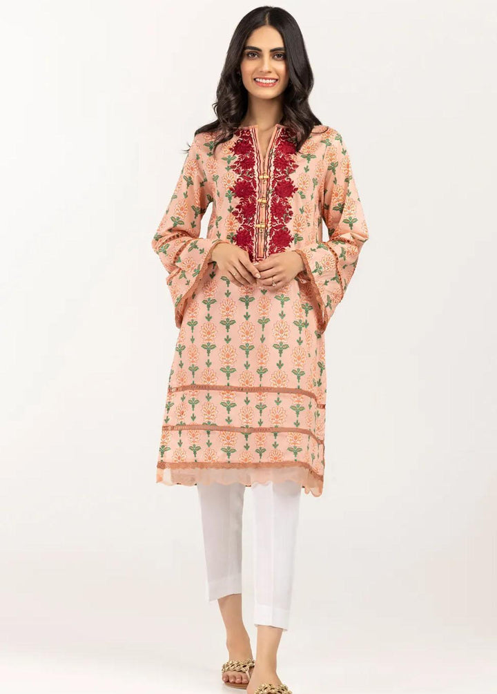 Gul Ahmed Pret Embroidered Cambric Shirt GA21P WGK-LWS-PE-247