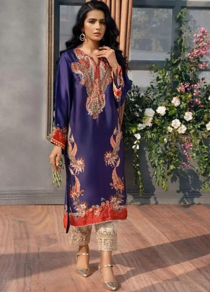 Gul Ahmed Casual Pret Printed Silk  Shirt GA22P WGK-SZW-DP-1122