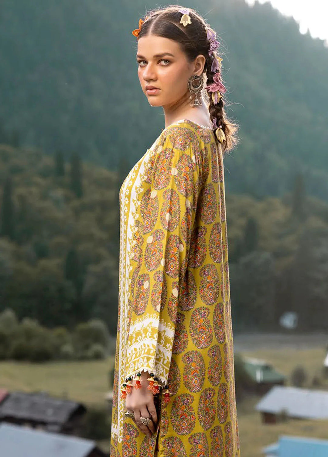 Gul Ahmed Printed Cotail Suits Unstitched 2 Piece GA24UW VT-42009 - Winter Collection