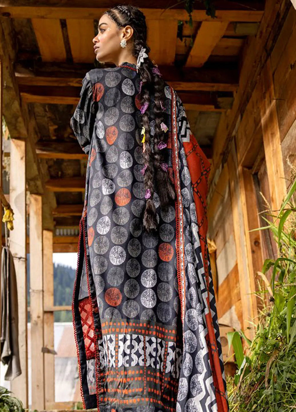 Gul Ahmed Printed Cotail Suits Unstitched 3 Piece GA24UW CV-42006 - Winter Collection