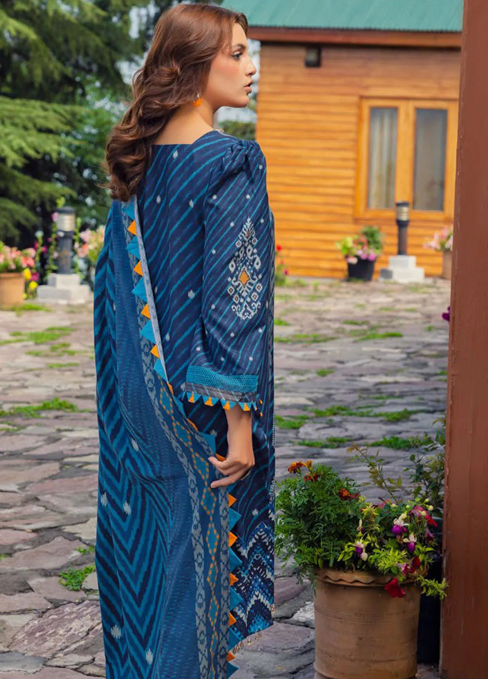 Gul Ahmed Printed Dhanak Suits Unstitched 3 Piece GA24UW DH-42003 - Winter Collection