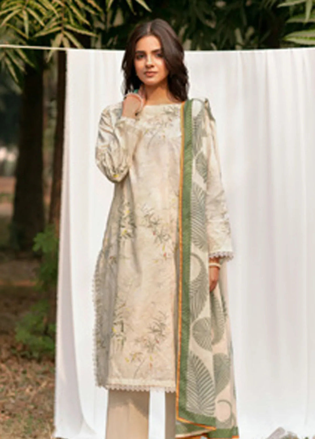 Gul Ahmed Printed Jacquard Suits Unstitched 3 Piece GA25DK CL-52428 - Summer Collection