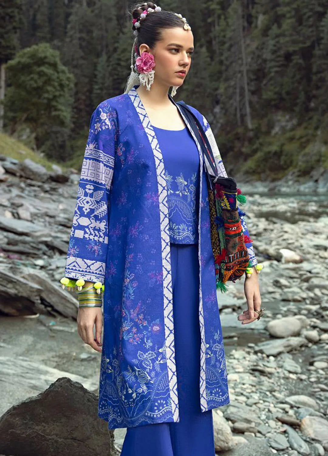 Gul Ahmed Printed Karandi Suits Unstitched 3 Piece GA24UW AY-42001 - Winter Collection