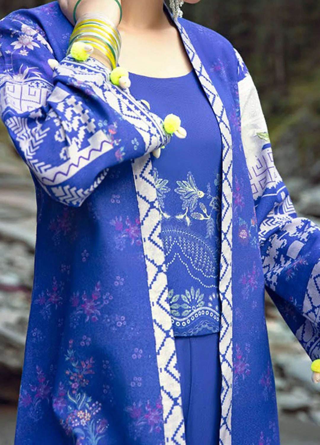 Gul Ahmed Printed Karandi Suits Unstitched 3 Piece GA24UW AY-42001 - Winter Collection