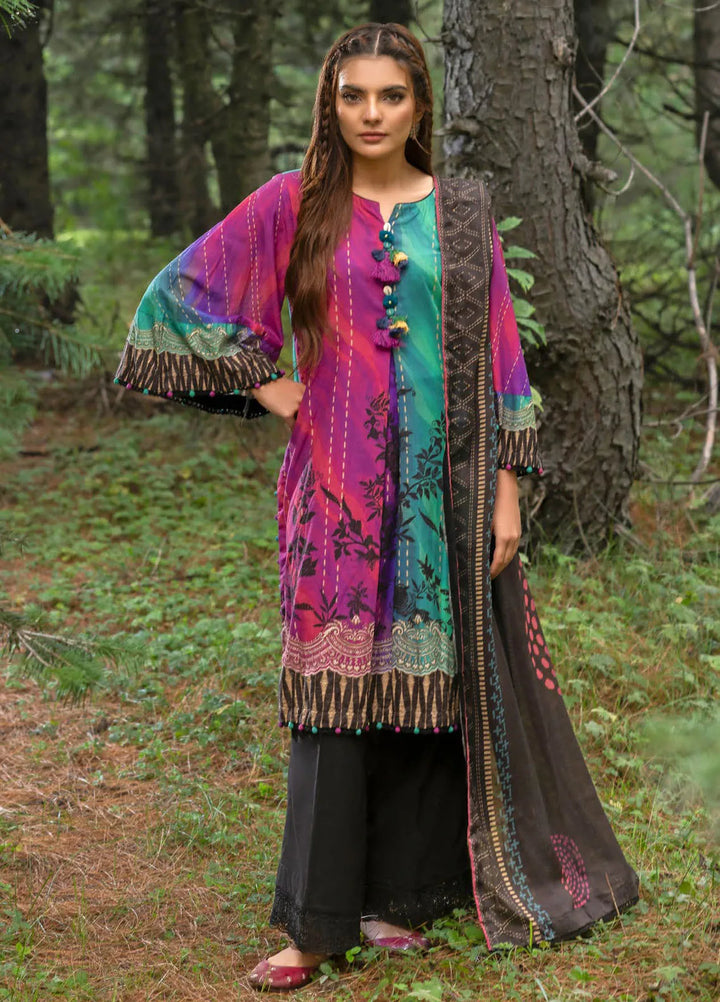 Gul Ahmed Printed Khaddar Suits Unstitched 3 Piece GA24UW CN-42003 - Winter Collection