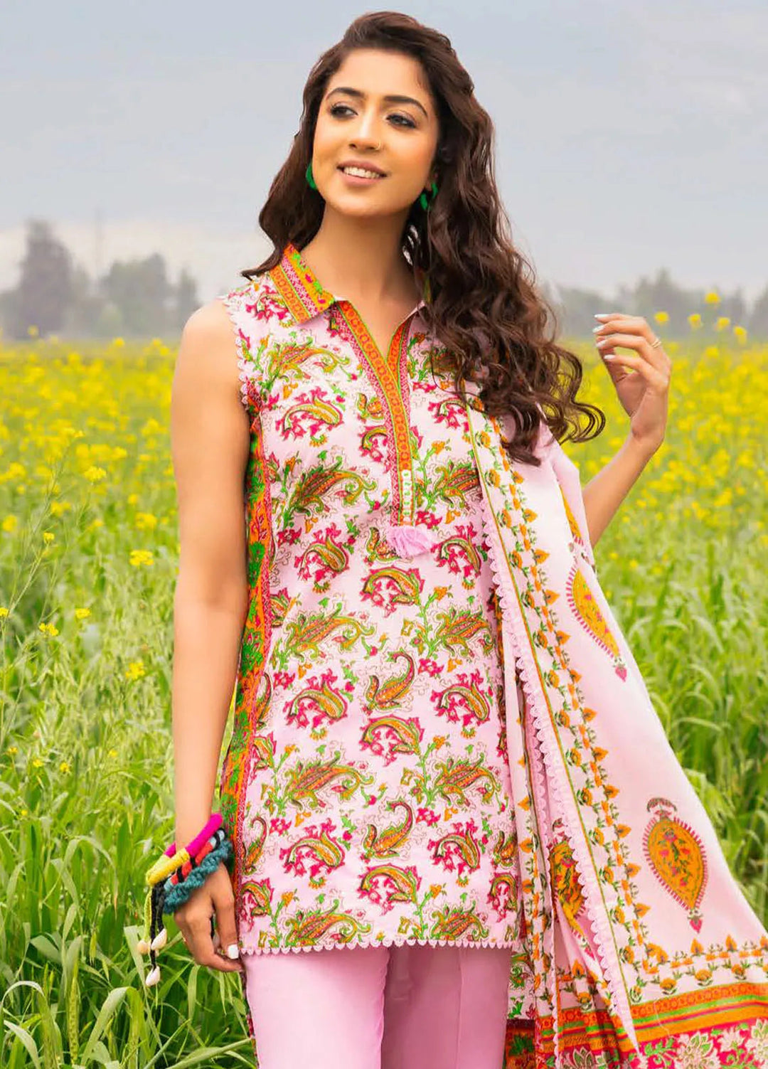 Gul Ahmed Printed Lawn Suits Unstitched 2 Piece GA24SU TL 42029 - Summer Collection