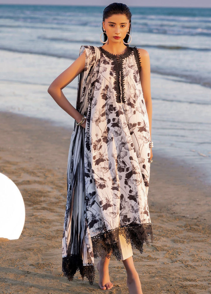 Gul Ahmed Printed Lawn Suits Unstitched 2 Piece GA25NB BT-52001 - Summer Collection