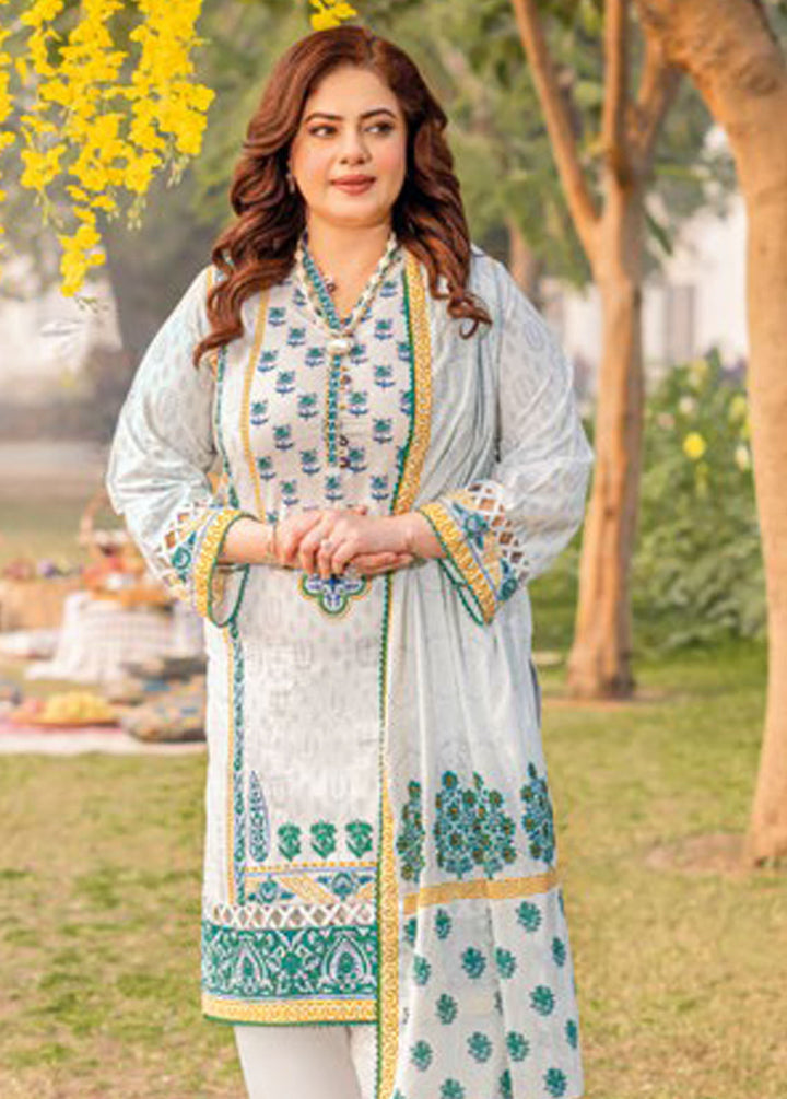 Gul Ahmed Printed Lawn Suits Unstitched 3 Piece GA24MT CL 42138 B - Summer Collection