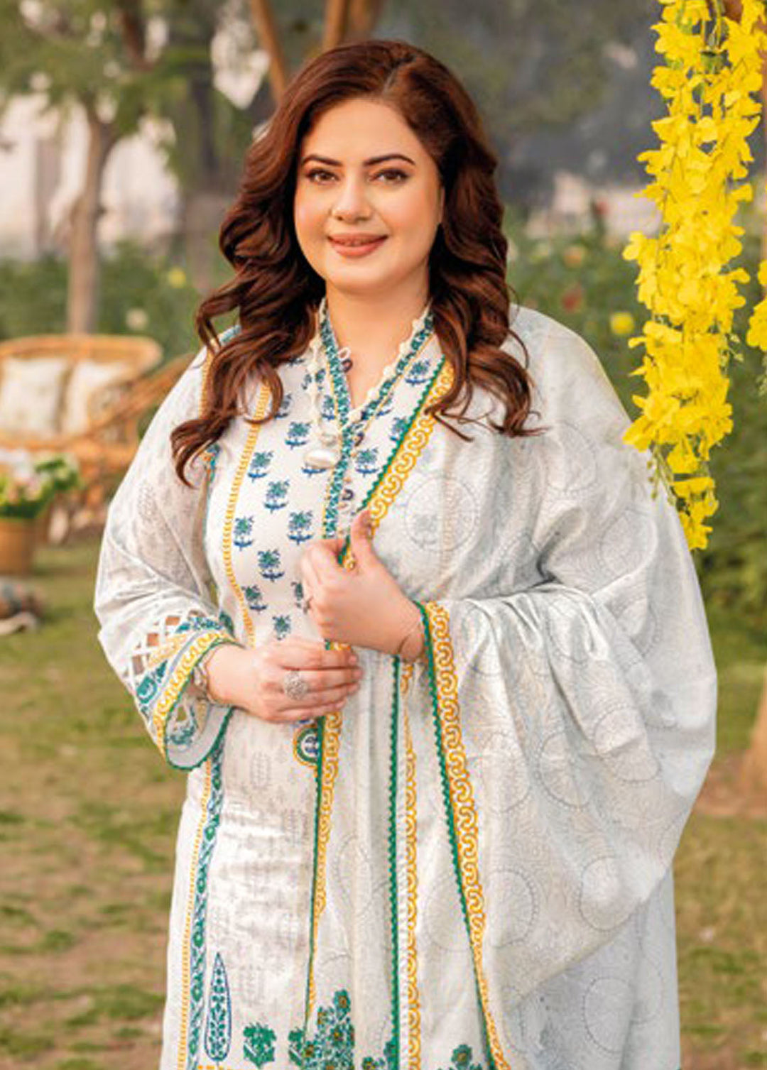 Gul Ahmed Printed Lawn Suits Unstitched 3 Piece GA24MT CL 42138 B - Summer Collection