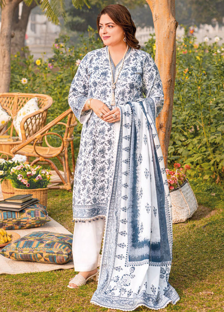 Gul Ahmed Printed Lawn Suits Unstitched 3 Piece GA24MT CL 42193 B - Summer Collection