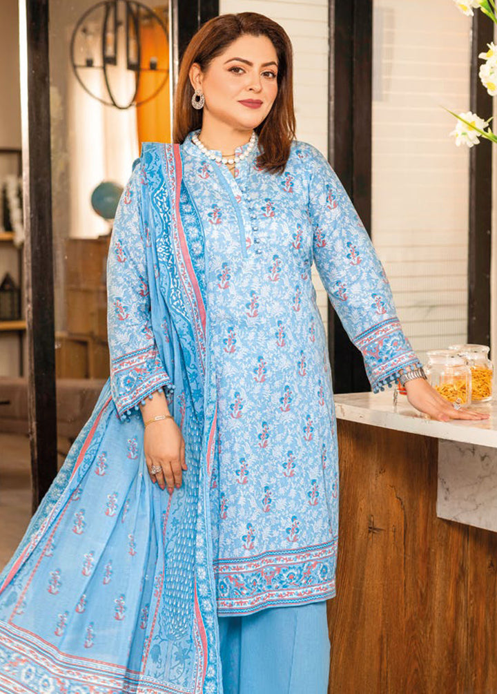 Gul Ahmed Printed Lawn Suits Unstitched 3 Piece GA24MT CL 42194 A - Summer Collection