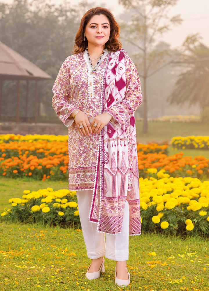 Gul Ahmed Printed Lawn Suits Unstitched 3 Piece GA24MT CL 42195 A - Summer Collection