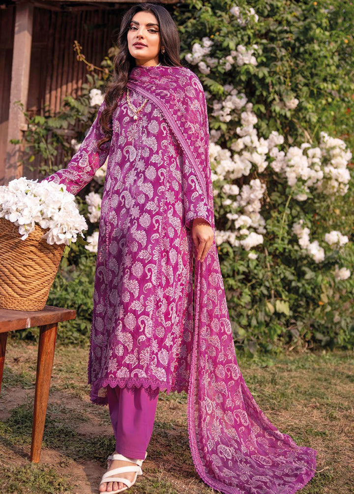 Gul Ahmed Printed Lawn Suits Unstitched 3 Piece GA24PS BM 42004 - Summer Collection