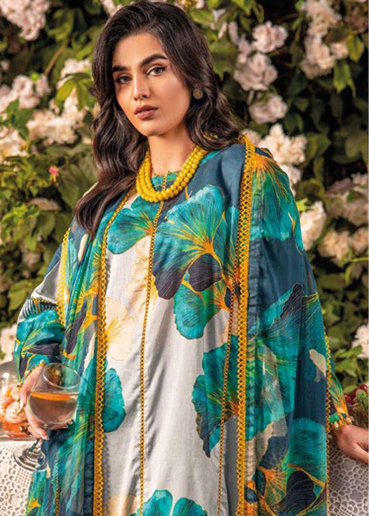 Gul Ahmed Printed Lawn Suits Unstitched 3 Piece GA24PS BM 42010 - Summer Collection