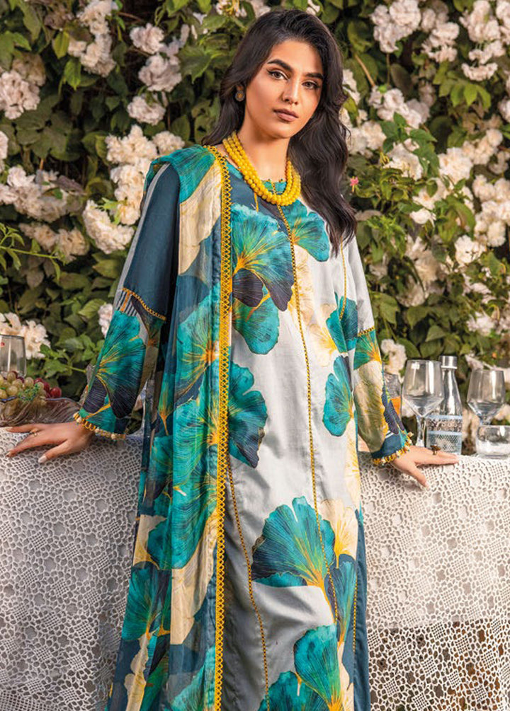 Gul Ahmed Printed Lawn Suits Unstitched 3 Piece GA24PS BM 42010 - Summer Collection